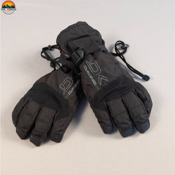 Dakine Winter Wrist Gloves Black Adjustable Strap Waterproof Snowboard Men's M - Picture 1 of 10